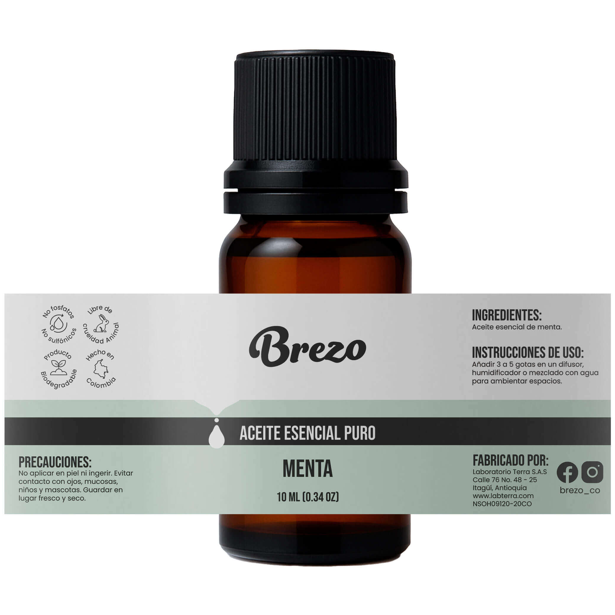Aceite Esencial Menta – 100% Puro - Brezo