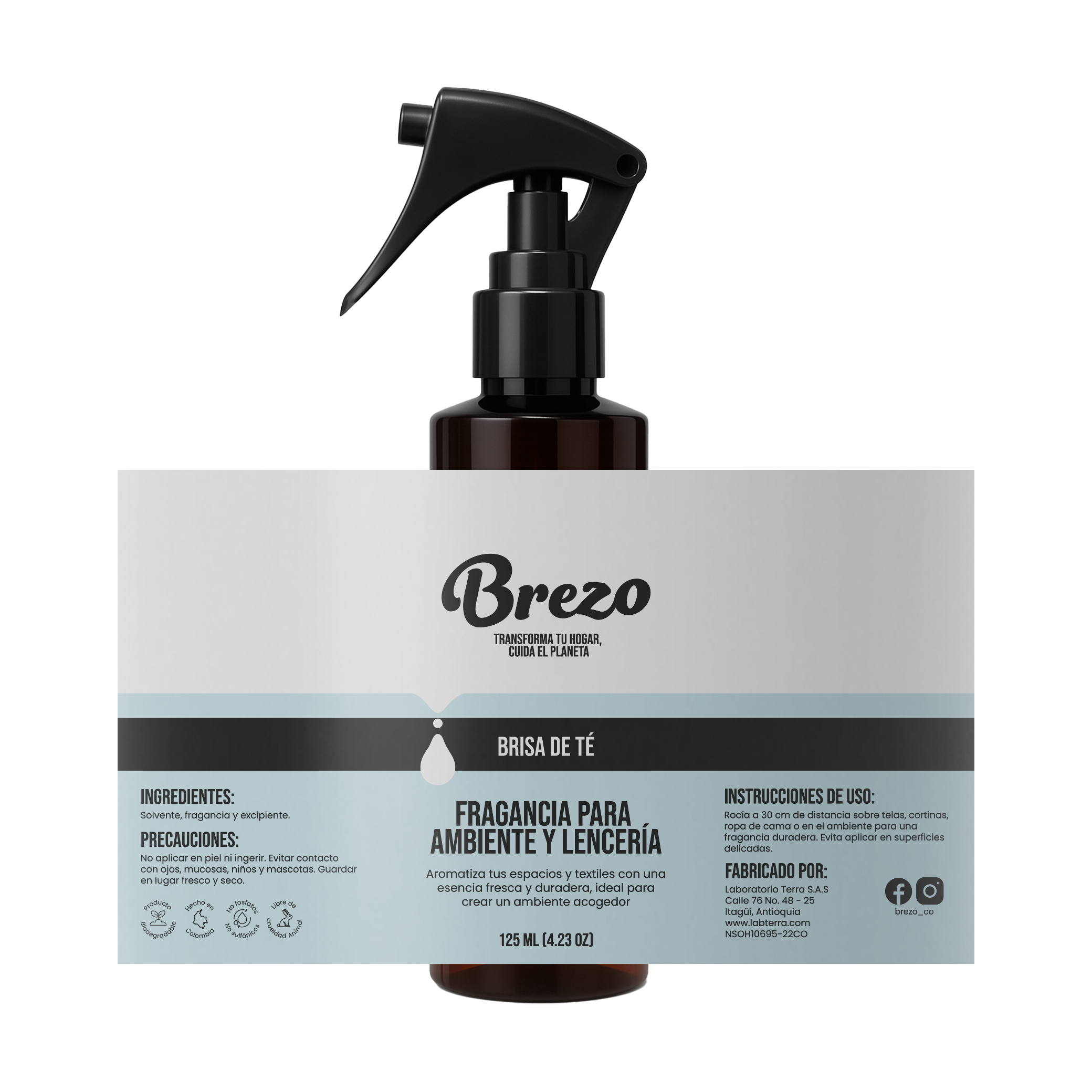 Fragancia para Ambiente y Lencería – Brisa de Té - Brezo