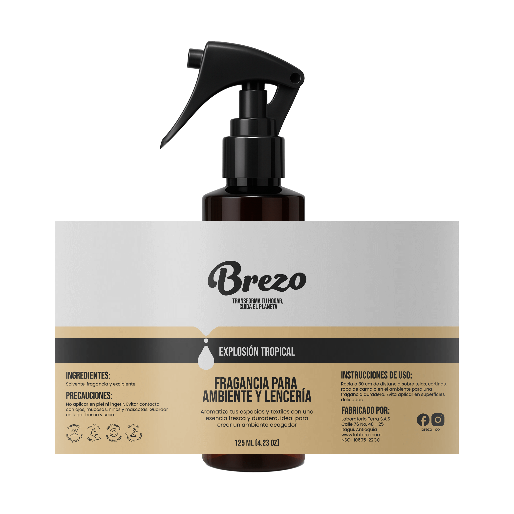 Fragancia para Ambiente y Lencería – Explosión Tropical - Brezo