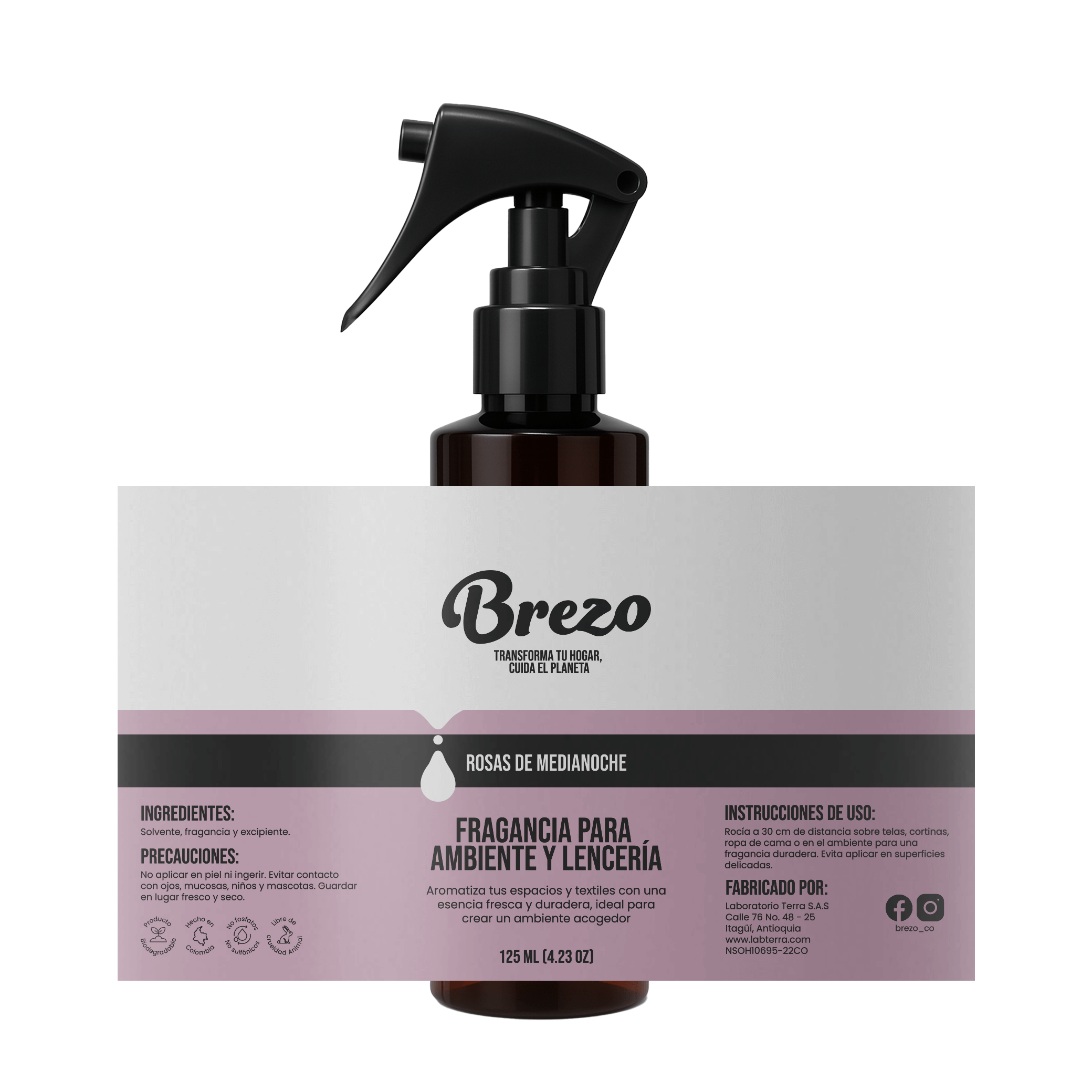 Fragancia para Ambiente y Lencería – Rosas de Medianoche - Brezo