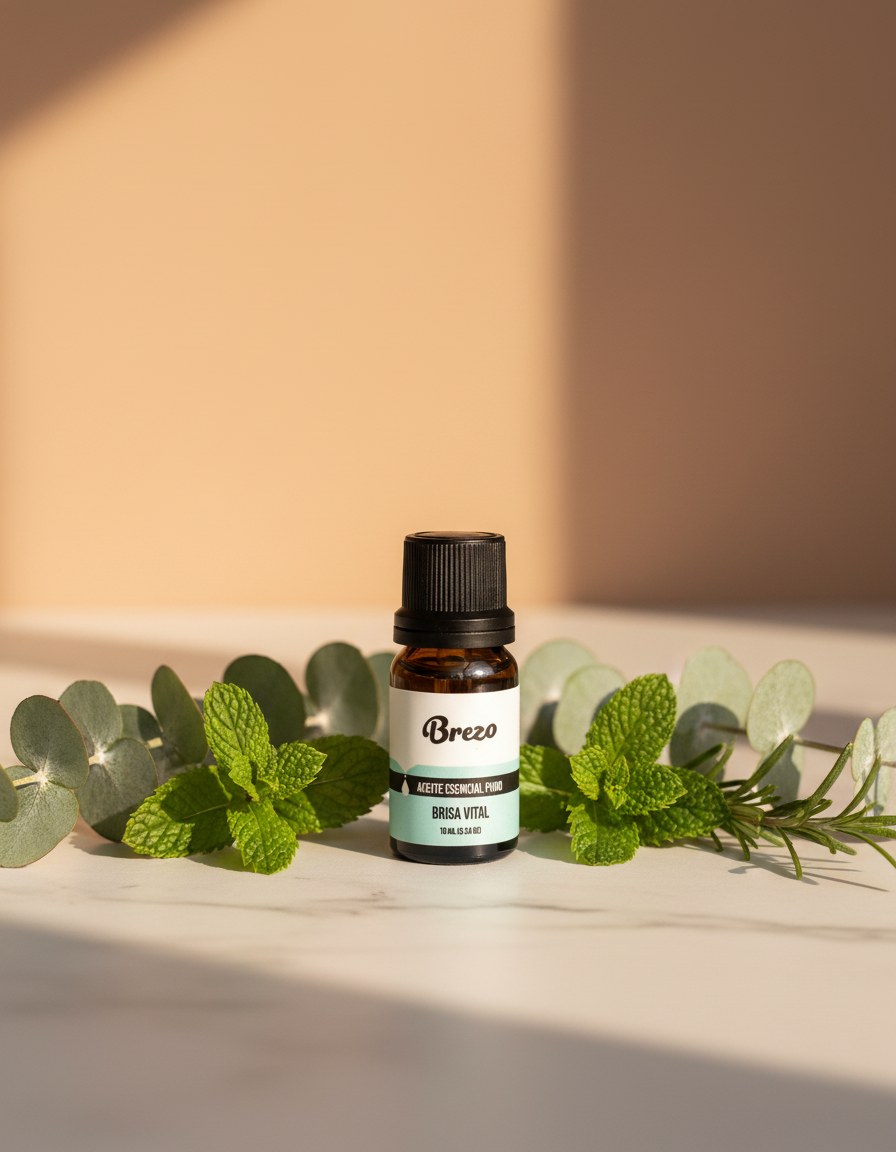 Aceite Esencial Brisa Vital Brezo 10ml - lifestyle sobre superficie elegante