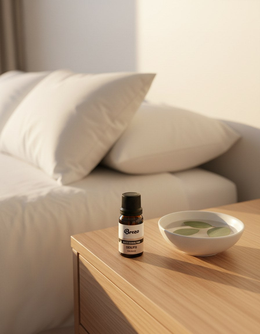 Aceite Esencial Eucalipto Puro Brezo 10ml - mesita de noche dormitorio