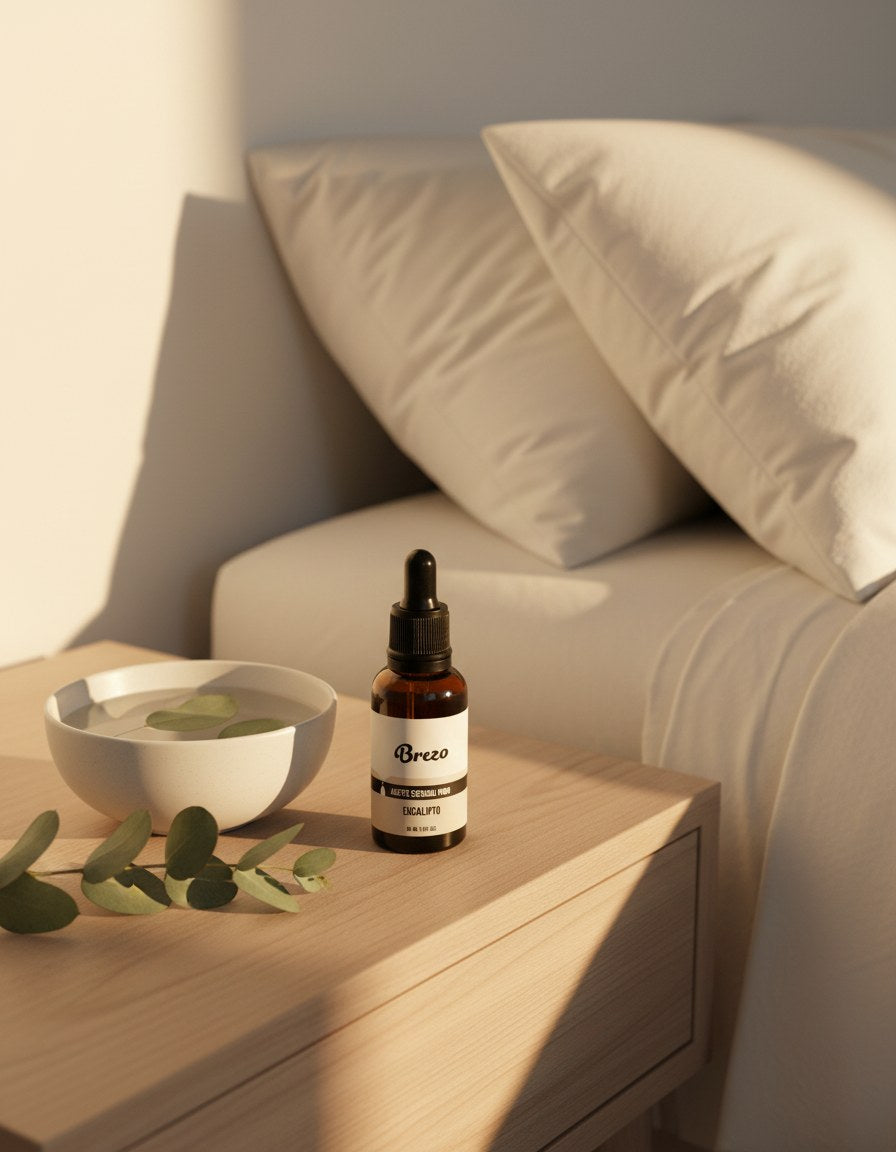 Aceite Esencial Eucalipto Puro Brezo 30ml - mesita de noche dormitorio