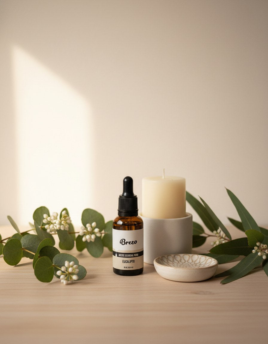 Aceite Esencial Eucalipto Puro Brezo 30ml - tocador decorativo editorial