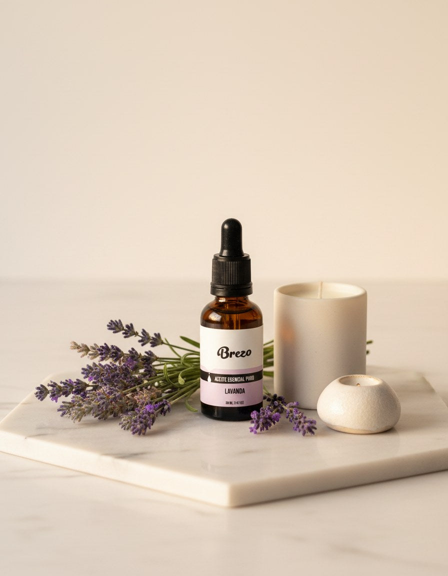 Aceite Esencial Lavanda Pura Brezo 30ml - tocador decorativo editorial