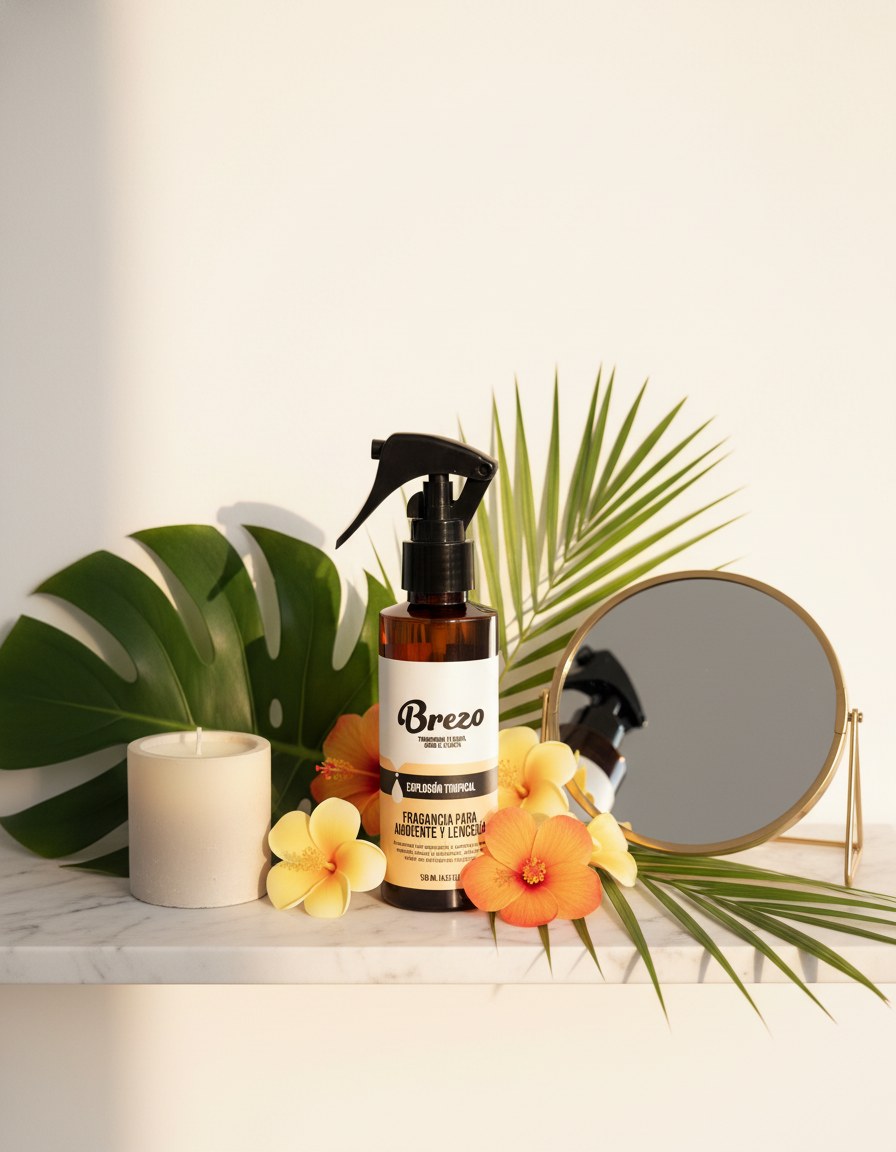 Fragancia Explosión Tropical Brezo - tocador decorativo editorial