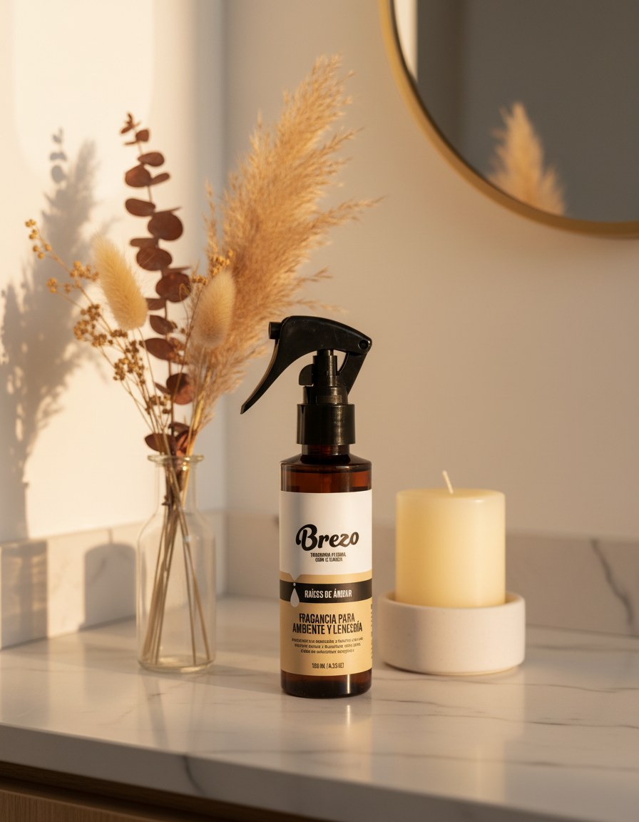 Fragancia Raíces de Ámbar Brezo - tocador decorativo editorial