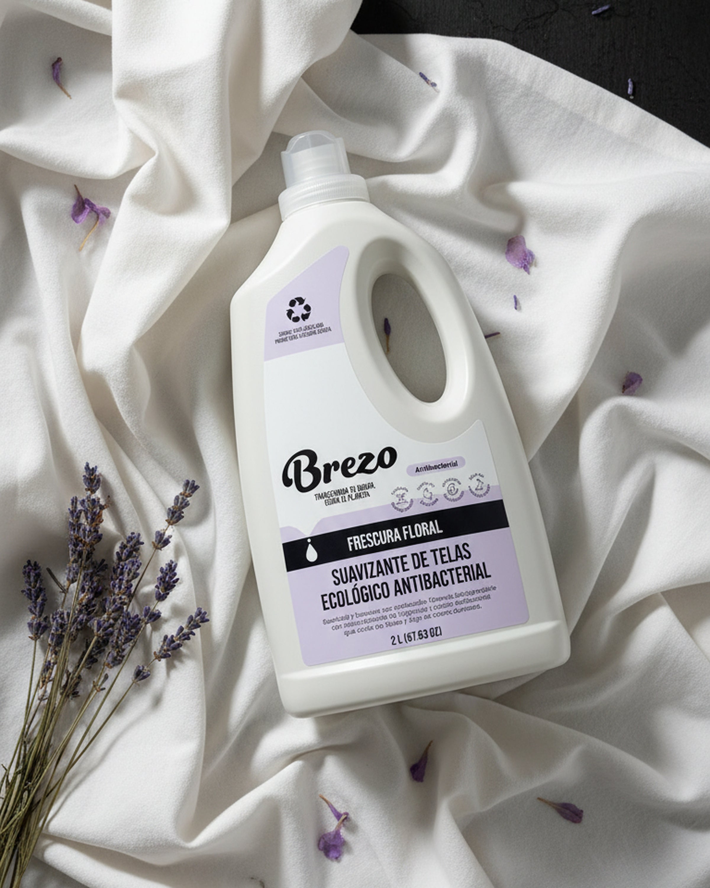 Suavizante Frescura Floral Brezo — fotografía editorial de ambiente